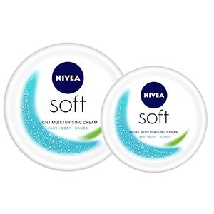 Kit Maison & Voyage Nivea Soft Crème Hydratante Légère pour Visage, Mains & Corps, Hydratation Instantanée à la Vitamine E & Huile de Jojoba 300ml & 100ml - Product Image 5