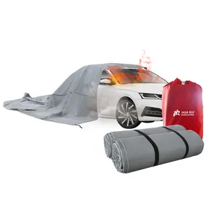 Wholesale High-Quality Fire Blanket Car PVC Packing Bag Auto Flame Retardant Blanket For Road Tunnels