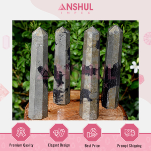 Qualité standard Très vendu Luxe Unique Pyrite 1kg Tour de cristal pour attirer la richesse Stimuler la confiance à bas prix - Product Image 5