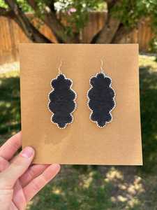 Boho ต่างหูลูกปัดด้วยการออกแบบสีฟ้าครามแอนดี้ cascading Fringe, เครื่องประดับของขวัญที่ไม่ซ้ำกัน - Product Image 2