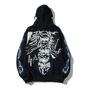 High Quality Mens Pullover <b>Hoodie</b> Customized Streetwear Sweatshirt with Heavyweight Screen Printing Logo Winter Hooded Collar - Product Image 3