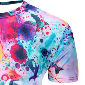 Camiseta para hombre de manga corta con estampado de sublimación a todo color, ropa de calle ligera apta para un estilo relajado - Product Image 4