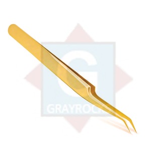 Extensions de cils Pince à épiler professionnelle à 90 degrés pour volume Acier inoxydable - Product Image 1