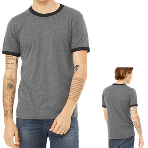<b>Men's</b> Short Sleeve <b>T</b> <b>Shirt</b> Casual Crew Neck <b>Longline</b> <b>Shirts</b> Summer Athletic Ringer Unisex <b>T</b> <b>Shirts</b> - Product Image 5