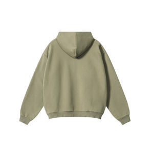 Vente en gros Sweatshirts unisexes lourds 100% coton Sweatshirts à capuche unis de haute qualité sans poches Bases personnalisées en coton mélangé - Product Image 2