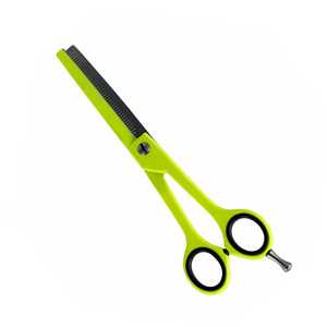 Tijeras de adelgazamiento de cabello de peluquero de Color verde 6,5 "con cuchillas afiladas duraderas Tijeras de adelgazamiento de cabello de acero alemán - Product Image 1