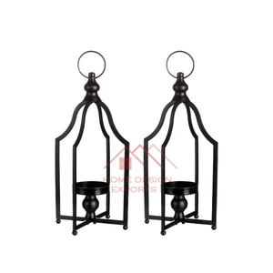 Juego de 2 Faroles de Jardín de Metal Galvanizado, Faroles de Venta Caliente - Product Image 6