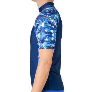 T-shirts de compression personnalisés de haute qualité pour hommes, haut de gamme en sublimation, taille adulte, OEM, pour la boxe et le MMA, en Spandex/Polyester - Product Image 6