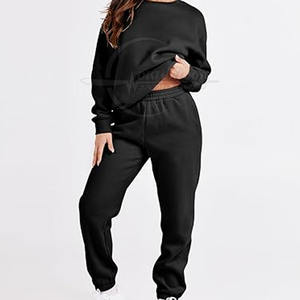 Nouveau modèle Ensemble de survêtements en coton personnalisé pour femmes Ensemble de survêtements de rue de qualité supérieure - Product Image 3