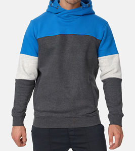 2025 Winter Three Color Design Comfortable 500GSM 100% Cotton Fleece Pullover <b>Hoodie</b> Custom DTF Printed logo Regular Fit <b>Men</b> - Product Image 3