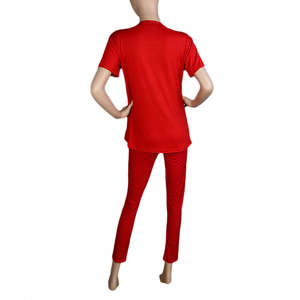 Ensemble de nuit 2 pièces pour femme - Rouge - Product Image 3
