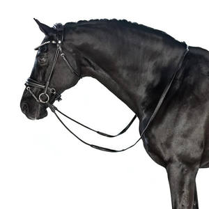 Couleur café Anti-gravité Snaffle Bridle Confortable Rembourré Extérieur Ensemble Complet Fantaisie Décoratif En Cuir Matériel - Product Image 1