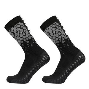 High Quality Custom Compression Logo Cuff Men's Football Soccer <b>Socks</b> Crew Style Slip Resistant Grip Stylish Athletes' Stockings - Product Image 5