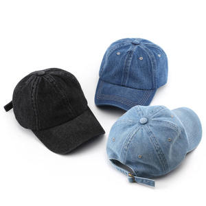 Venta al por mayor unisex sólido lavado sombrero logotipo personalizado 6 paneles deportes gorras ajustables para los hombres - Product Image 3