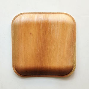 Plato cuadrado poco profundo de 7 "de la mejor calidad: Hoja de areca ecológica y vajilla duradera para restaurante y uso doméstico - Product Image 3