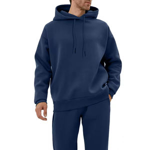 ชุดวอร์มปกติแบบสวมหัวสำหรับผู้ชายชุดวอร์มผ้าฝ้าย100% ทรงโอเวอร์ไซส์สไตล์วินเทจ - Product Image 5