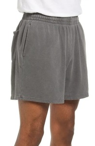 Pantalones cortos unisex lavados con ácido y bolsillos con cremallera, ropa informal de algodón con gráfico holgado personalizado, estilo sólido High Street - Product Image 2