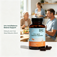 Capsules détoxifiantes d'acide urique OEM pour le soutien des tissus articulaires et du sommeil avec cerise acidulée – Marque privée, usine tout-en-un, export en gros