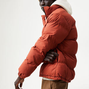 OEM Custom Men's <b>Winter</b> <b>Coats</b> Puffer Down Jackets <b>with</b> <b>Hood</b> Canvas Outdoor Jacket - Product Image 6
