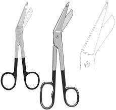 Tijeras Quirúrgicas Manuales de Acero con Mango Negro, Tijeras Ortopédicas Médicas para Operaciones, Tijeras para Vendajes, Instrumento SurgiRight, CE - Product Image 6