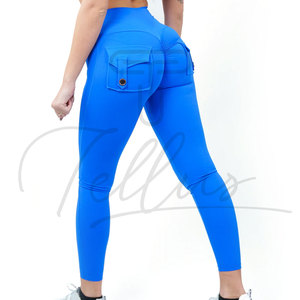 Leggings de sport pour femme, tricotés, chauds, taille haute, pour l'hiver - Product Image 5