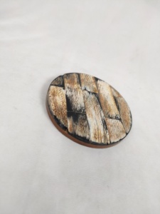 Posavasos de Resina y Madera de Acacia Hechos a Mano, Posavasos Cuadrados y Redondos de Madera para Bebidas, de la India, Venta al por Mayor - Product Image 2