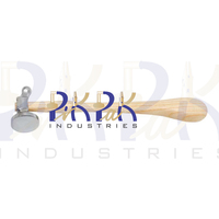 Marteau à dôme plat de 50 mm pour la fabrication de bijoux, outil de gaufrage/bouturage/doming double face, manche en bois, DIY, OEM
