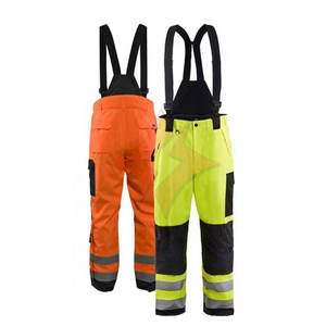 Ropa de Trabajo de Seguridad de Alta Visibilidad Fluorescente con Logotipo Personalizado, Overol con Peto para Uso Profesional Resistente y Duradero - Product Image 1