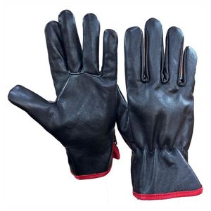 Guante de mano de gama alta personalizado de talla grande Guantes de conducción de uso común Guante de conductores fríos de alta resistencia para jardinería de cuero dividido de vaca - Product Image 1