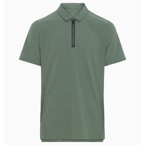 Poliéster/algodón de alta calidad personalizado para hombres para camisas Color sólido personalizado logotipo personalizado servicio OEM Casual gimnasio de punto - Product Image 1