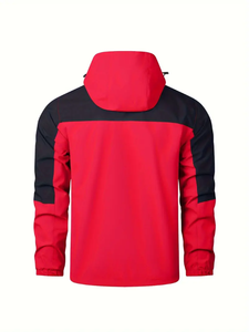 Chaqueta de bombardero con cremallera completa informal para hombre con bolsillos, chaqueta de blusa de color sólido para actividades al aire libre de Primavera/otoño - Product Image 2