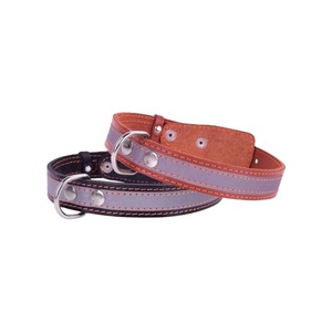 Collier de chien personnalisé de luxe fait à la main en cuir de rembourrage souple avec décoration en dentelle motif solide solide fabriqué par le propriétaire - Product Image 1