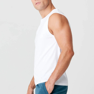 High Quality O Neck <b>Sleeveless</b> Tank <b>Top</b> Men's <b>Sleeveless</b> Outwear Seamless Quick Dry Tank <b>Top</b> - Product Image 5