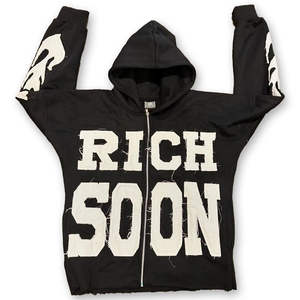 Meilleure vente Sweats à capuche de broderie de détresse Nouveau design Respirant Basics Cotton Blended Bon marché Prix Sweats à capuche de broderie de détresse - Product Image 1