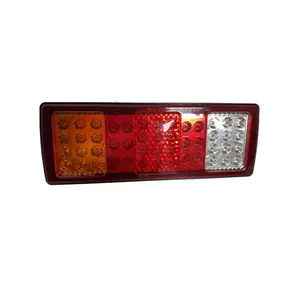 Trendy design truck auto tail lamp 12v-24v with running, brake, reverse, stop indicators for Benz Volvo DAF MAN Scania Iveco