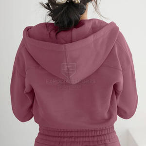 Nouvelle arrivée de femmes ensemble de jogging zippé court ensemble de vêtements de course en plein air à bas prix ensemble de jogger zippé court pour femmes - Product Image 4