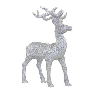 Handmade High Demanding Stocking Holder Premium Look Silver Plated <b>Reindeer</b> Shaped Decorative Design Metal Stocking Holder - Product Image 6