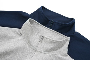 เสื้อสเวตเชิ้ตผู้ชายแบบซิป ¼  ผ้าฟลีซถักเนื้อนุ่ม 300 กรัม  ไม่ยับง่าย เป็นมิตรต่อสิ่งแวดล้อม  พร้อมปักโลโก้ตามสั่ง - Product Image 6