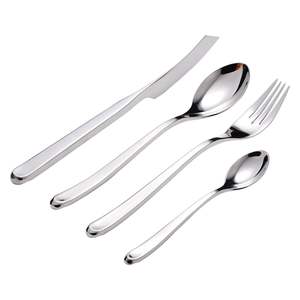 Elegante juego de cubiertos de metal adecuado para la decoración de cocinas modernas que proporciona una comodidad excepcional durante el uso. - Product Image 1