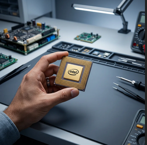 PENTIUM PRO GOLD CERAMIC CPU SCRAP NEUF 2 cœurs 2.33GHz 192nm 12MB L2 1MB L3 FCLGA4677 Socket Desktop Stock - Product Image 2
