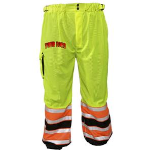 Pantalons de sécurité réfléchissants personnalisés de haute qualité, pantalons de sécurité haute visibilité pour hommes, légers, en polyester, bandes réfléchissantes, norme ANSI classe 1 EN ISO - Product Image 4