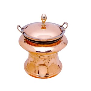 Plato para Calentar Comida de Cobre Martillado con Soporte, Plato para Calentar Comida Redondo de Calidad Superior a un Precio Accesible - Product Image 6