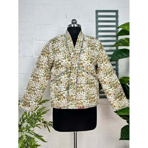 เสื้อแจ็คเก็ตผ้าไหมแบบควิลท์สองด้าน เนื้อนุ่ม น้ำหนักเบา และให้ความอบอุ่นสำหรับฤดูใบไม้ร่วงและฤดูหนาวด้วยความบางเบา - Product Image 1
