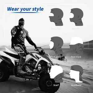 Masque de ski intégral unisexe personnalisé, balaclava pour le sport, le cyclisme, les fêtes, coupe-vent, polyester extensible, design antidérapant, toutes saisons - Product Image 5