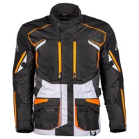 Veste de moto unisexe coupe-vent personnalisée Alligator Tex Noir Iris Jaune Fluo