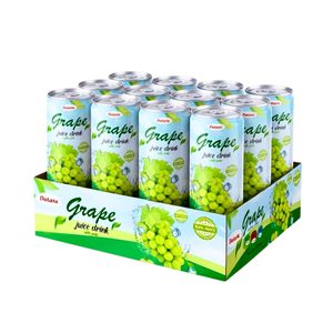 น้ำองุ่นมีเนื้อ 250 มล. กระป๋องทรงเพรียว เครื่องดื่มผลไม้ รับผลิตแบรนด์ส่วนตัว (OEM/ODM) พร้อมจำหน่าย - Product Image 2