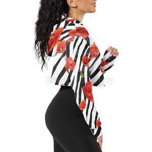 Sudadera Corta con Capucha para Mujer, Informal, para Uso en Exteriores, Invierno, Duradera, Ecológica, con Logotipo Frontal - Product Image 3