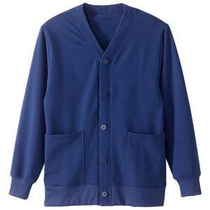 Mens & <b>Womens</b> Magnetic Button Adaptive Two <b>Pocket</b> Fleece <b>Cardigan</b> Long Sleeves And Ribbed Sleeve Cuff & Bottom Hem For A Relaxed - Product Image 4
