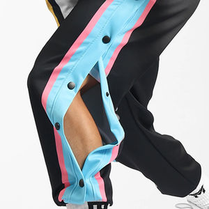 กางเกงกีฬาสำหรับผู้ชายกางเกงวิ่งออกกำลังกายระบายอากาศลายทางโลโก้ด้านข้างพิมพ์ลายโลโก้ได้ตามต้องการ - Product Image 2