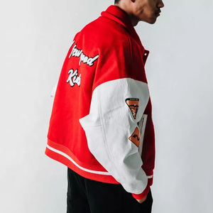 Blouson Bomber Baseball Homme Style Urbain 2024 avec Lettres Brodés, Col Montant, Écologique, Vêtement d'Hiver d'Extérieur – Prix de Gros - Product Image 3